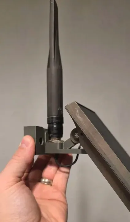 (UPDATED!) Minimalist N-Type Harbor Breeze Meshtastic Off-Grid Solar Node Bracket with Holster — 3D printed Mounts & Accessories case for Meshtastic and MeshCore