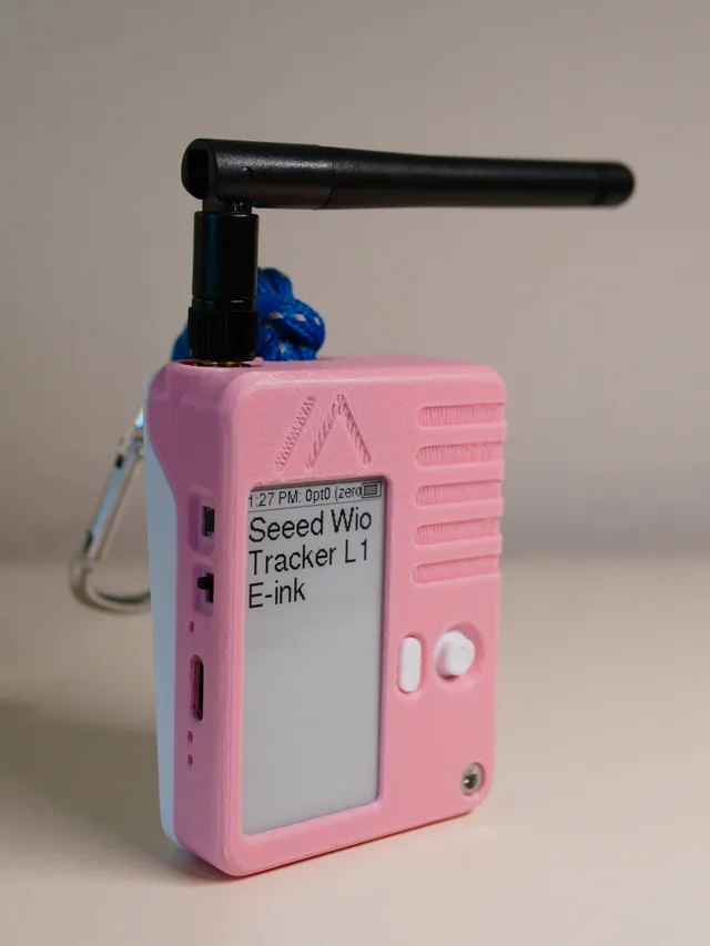 Seeed Wio Tracker L1 E-ink Enclosure — 3D printed Wio Tracker L1 case for Meshtastic and MeshCore