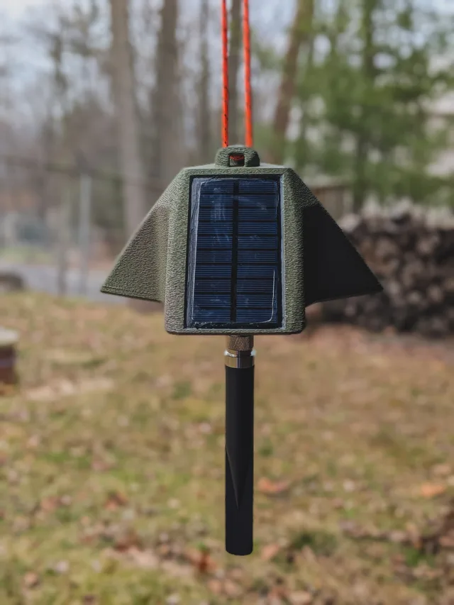 Hanging Solar Node - for use with Meshtastic and Meshcore LoRa Devices — 3D printed Mounts & Accessories case for Meshtastic and MeshCore