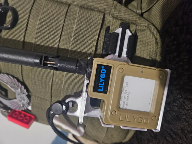 Lilygo T-Echo Shell w/ Improved Loop and Optional Quick Clip Attachment — 3D printed T-Echo case for Meshtastic and MeshCore
