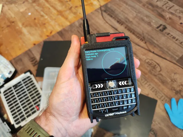 Meshtastic Lilygo T-Deck 10000mAh — 3D printed T-Deck case for Meshtastic and MeshCore
