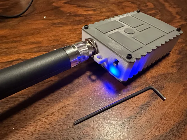 RAK19007/RAK5005 case for Meshtastic & N-type antenna mount — 3D printed RAK 19007 case for Meshtastic and MeshCore