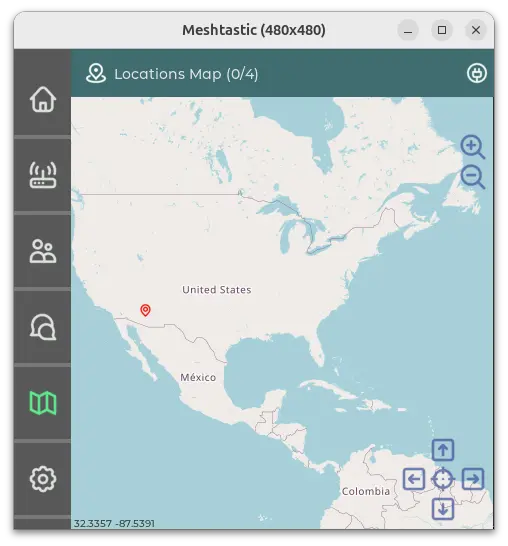 Mesh network map view