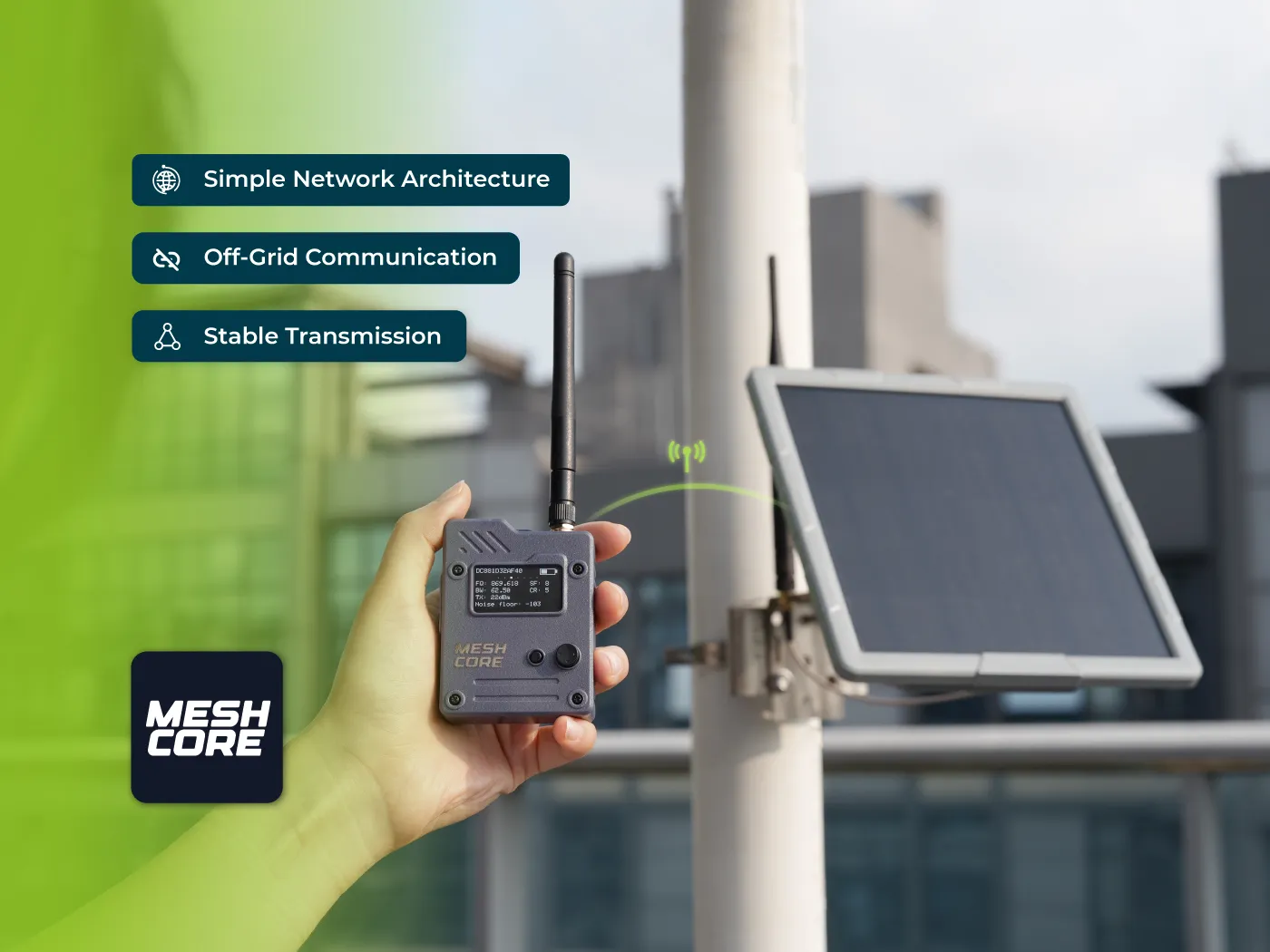 Seeed MeshCore Starter Kit: Solar Repeater + Client Bundle