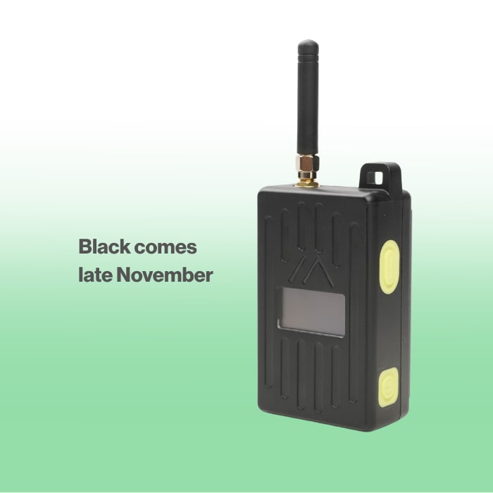 WisMesh Pocket V3 in black with yellow side buttons, labeled black comes late November. Image: Rokland.