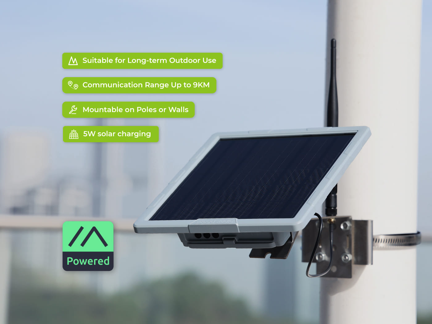 SenseCAP Solar Node P1 self-contained solar mesh node