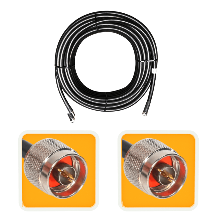 16 ft N-Male to N-Male for Meshtastic and MeshCore LoRa mesh