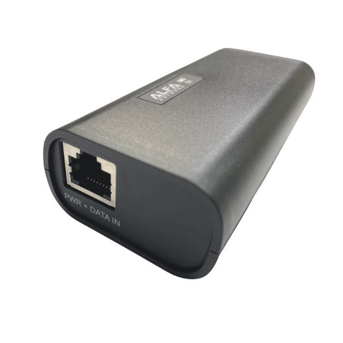 ALFA Pi4-PoE Splitter for Meshtastic and MeshCore LoRa mesh