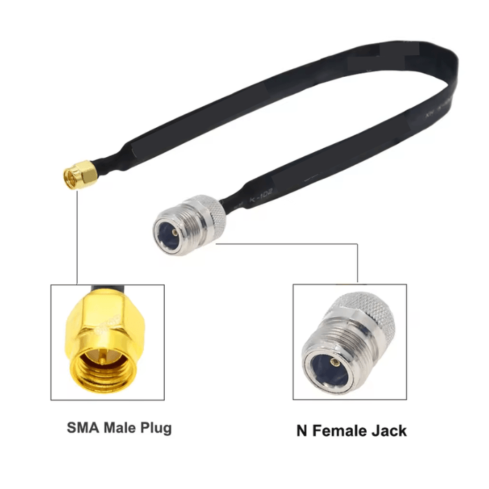 8 in Flat Window, N-Female for Meshtastic and MeshCore LoRa mesh