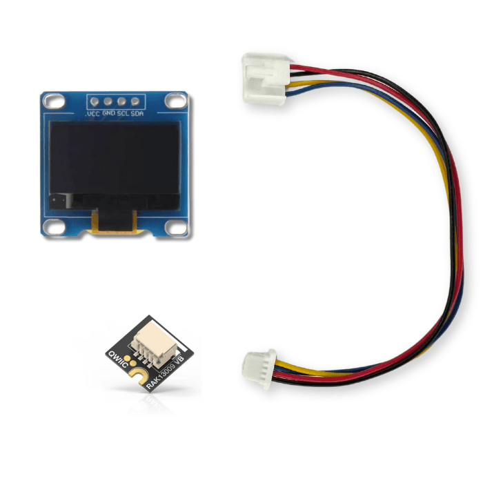 Solderless OLED Kit for Meshtastic and MeshCore LoRa mesh